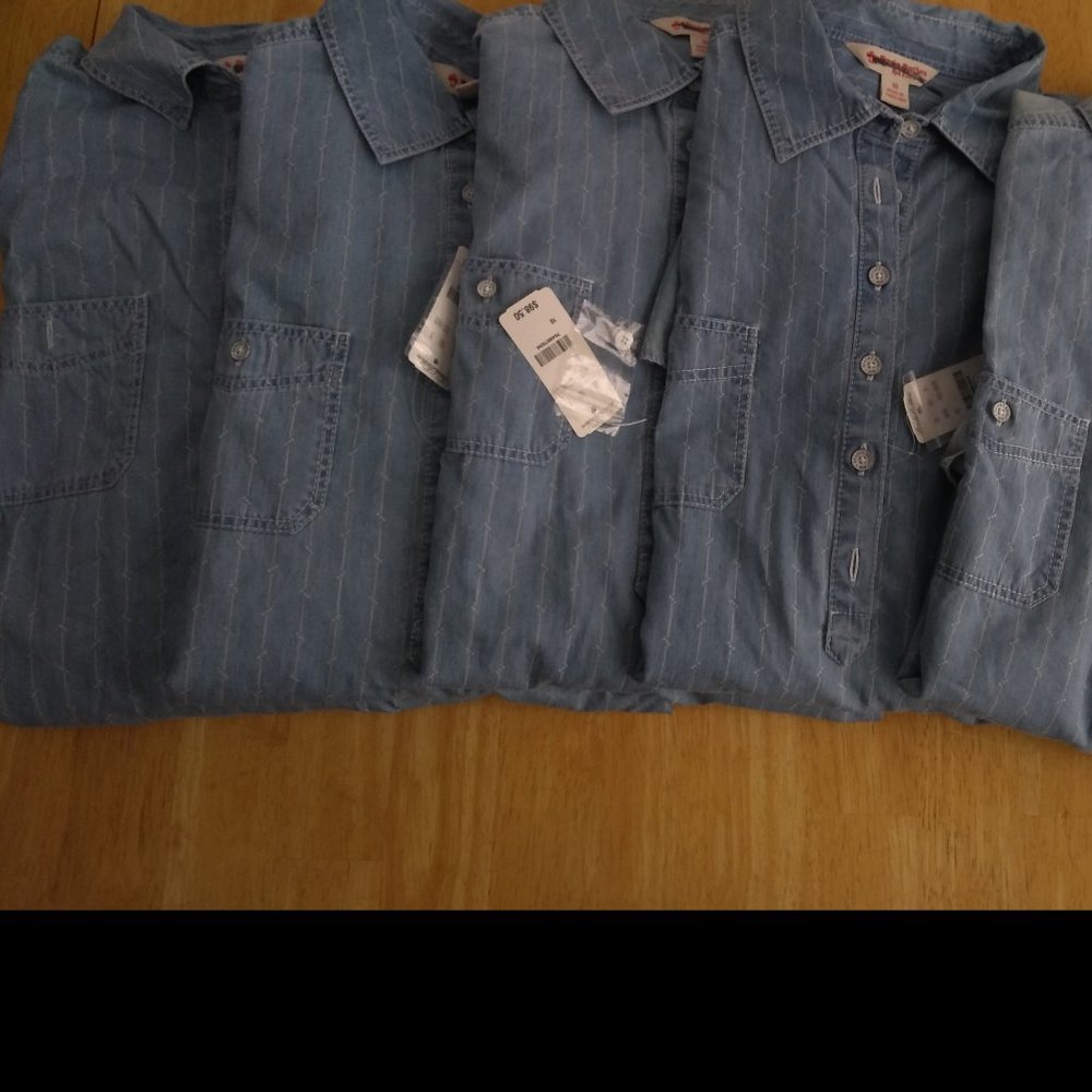 Lot of 5 Brooks Brothers Blue Summer Dresses Size 10